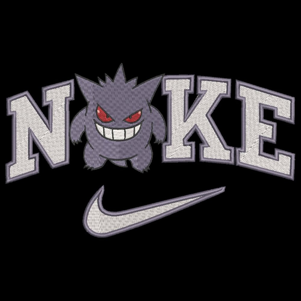 Nike Pokemon Gengar Embroidered Adult Unisex Crewneck Sweatshirt Video Gamer